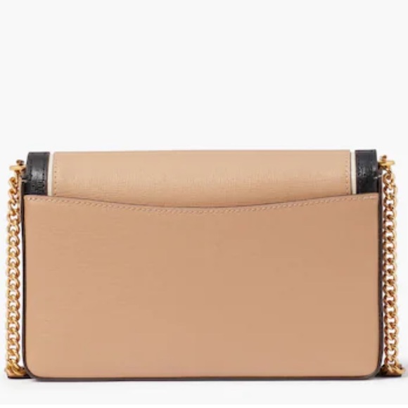 NWT Kate Spade Color-blocked Saffiano Cafe Mocha Crossbody Purse - Picture 3 of 9